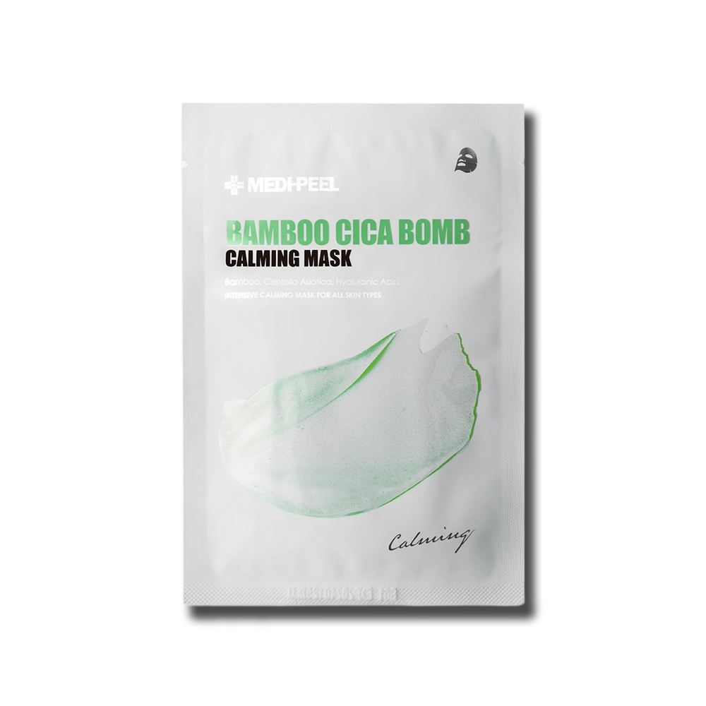 Заспокійлива маска з центелою та бамбуком MEDIPEEL Bamboo Cica Bomb Calming Mask, 25ml