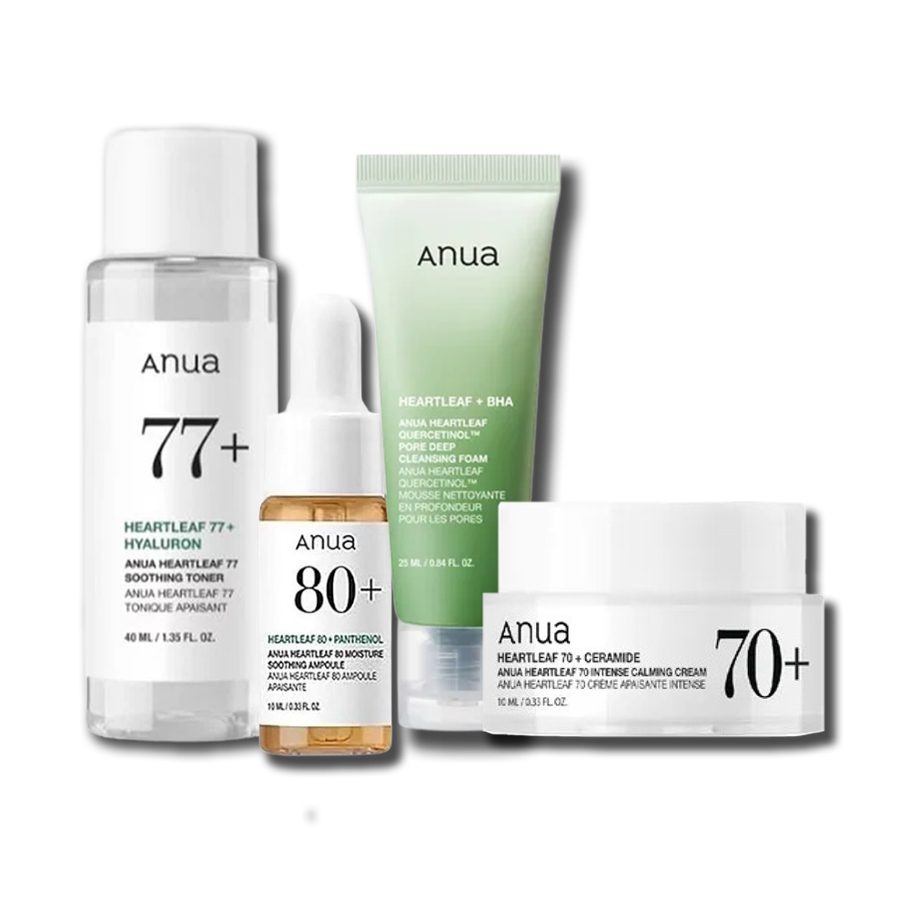 Набір мініатюр базового догляду Anua Heartleaf Mini Set (4 засоби)