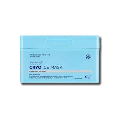 Набір охолоджуючих тканинних масок з глутатіоном VT Cryo Ice Mask