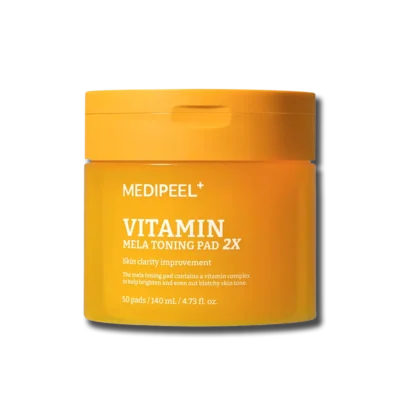 Вітамінні тонізуючі педи для сяяння шкіри MEDIPEEL VITAMIN MELA TONING PAD 2X