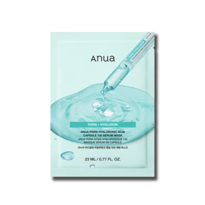 Зволожуюча тканинна маска з PDRN та гіалуроновою кислотою ANUA PDRN Hyaluronic Acid Capsule 100 Serum Mask
