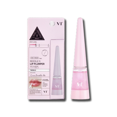 Плампер для губ прозорий з рожевим глітером VT Reedle Shot Lip Plumper Twinkle