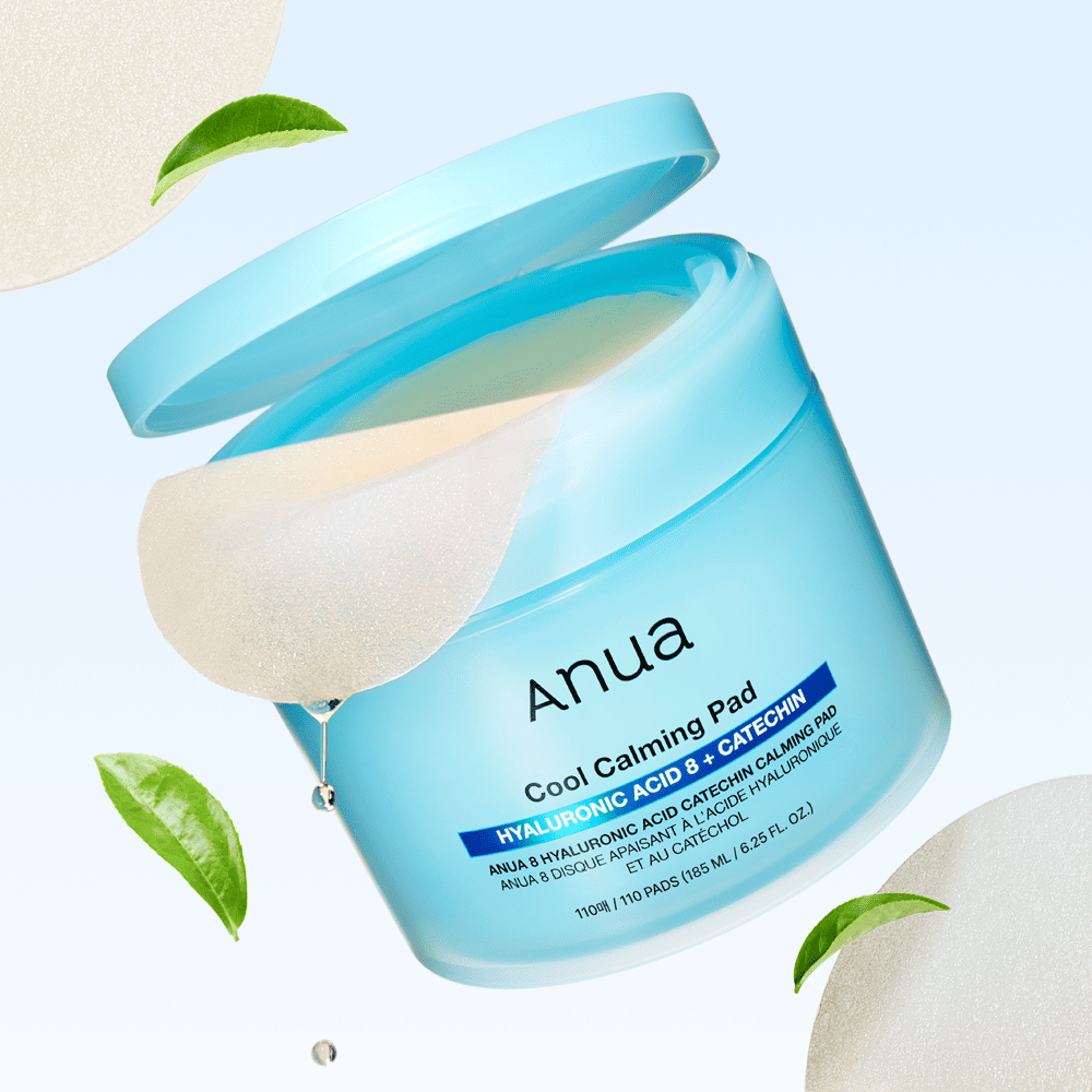 Заспокійливі тонер-педи з гіалуроновою кислотою та катехіном (екстракт зеленого чаю)ANUA 8 Hyaluronic Acid Catechin Calming Pad 185 ml