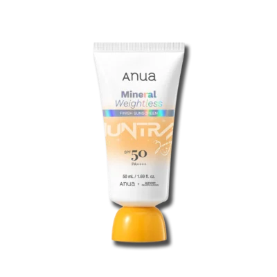 Мінеральний сонцезахисний крем з невагомим фінішем SPF50 ANUA MINERAL WEIGHTLESS FINISH SUNSCREEN 50ml