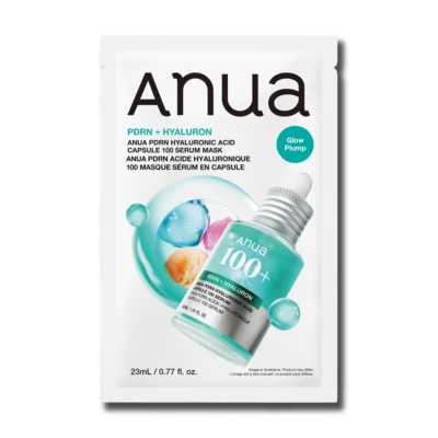Тканинна маска-сироватка  з PDRN та гіалуроновою кислотою ANUA PDRN Hyaluronic Acid Capsule 100 Serum Mask 23ml