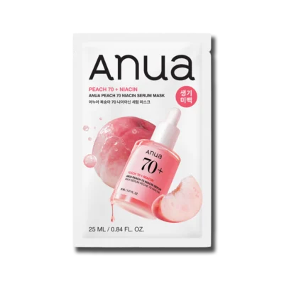 Тканинна маска-сироватка з екстрактом персика і ніацинамідом ANUA PEACH NIACIN SERUM MASK 25ml