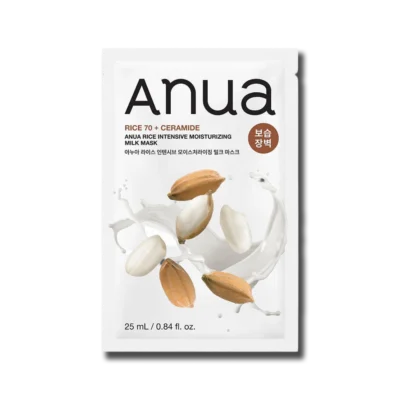 Тканинна маска  для інтенсивного живлення та відновлення шкіри ANUA Rice 70 Intensive Moisturizing Milk Mask 25ml